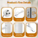 Devanti Electric Heated Towel Rail Rack 6 Bars with Timer Clothes Dry Warmer-4