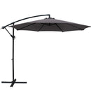 Instahut 3m Outdoor Umbrella Cantilever Beach Garden Patio Charcoal-1