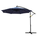Instahut Outdoor Umbrella 3M Cantilever Beach LED Umbrellas Garden Shade Patio-1