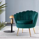 Artiss Armchair Velvet Green Callista-8