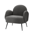 Artiss Armchair Boucle Charcoal Hanes-1