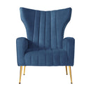 Artiss Armchair Navy Velvet Kate-3