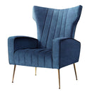 Artiss Armchair Navy Velvet Kate-1
