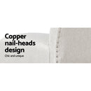 Artiss 2x Bar Stools Linen Upholstered Chairs-6