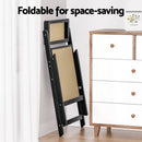 Artiss Dining Chair Wooden Rattan Foldable Black-6