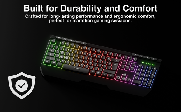 Laser RGB Gaming Keyboard with Anti-Ghosting Keys