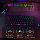 Laser Gaming Mini Mechanical Keyboard Black-3