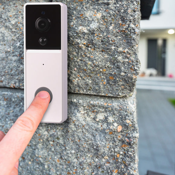 Laser Smart Full HD Video Doorbell White with Chime