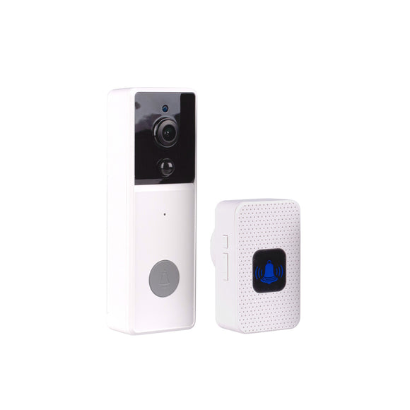 Laser Smart Full HD Video Doorbell White with Chime