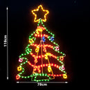 Samland Christmas Tree Motif Rope Light Large 118cm Height-2