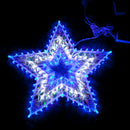 Samland 120 Led Blue/White Star Christmas Light-1