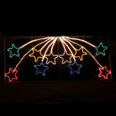 Samland Led Animated 10 Stars Motif Rope Light for Christmas 2.2m-1