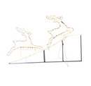 Samland Animated Running up Reindeer Rope Light for Christmas Decoration-2