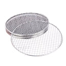 Samland 28CM BBQ Grill Mesh Fish Meat Round Net Mat Barbecue Pad for Camping-2