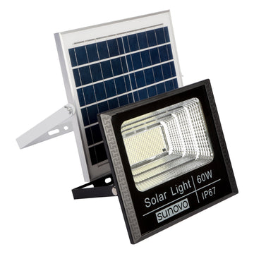 Samland Solar Flood Light Outdoor with Remote Control 60W Cold White - 0