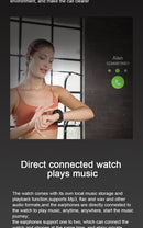 2-in-1 Smartwatch /Earphones & Charging Dock | 4GB MP3, Health Tracker | Titanium Grey | World’s First Patented-9