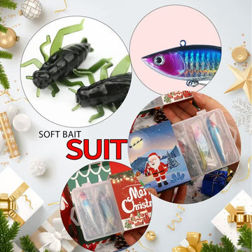 Fishing Lures Tackle Set for Fisher Men, Father, Granpa, Boys - 2025 Christmas Surprise Gift 78pcs - 0