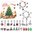 Christmas gift DIY Cartoon Snowman Bracelet Set with Crystal Beads-6