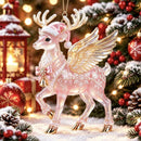 Elf Deer Party Festival 2D Acrylic Keychain Pendant – Christmas Hanging Ornament for Christmas Tree & Holiday Decor, 8cm Tall - Multi - Size E-8