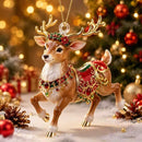 Elf Deer Party Festival 2D Acrylic Keychain Pendant – Christmas Hanging Ornament for Christmas Tree & Holiday Decor, 8cm Tall - Multi - Size I-2