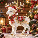 Elf Deer Party Festival 2D Acrylic Keychain Pendant – Christmas Hanging Ornament for Christmas Tree & Holiday Decor, 8cm Tall - Multi - Size J-8
