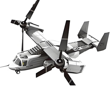 Christmas gift US Osprey Tiltrotor Aircraft Building Blocks Set, 460 Pieces Military Transport Model Kit for Kids Aged 6+ & Enthusiasts（Osprey tiltrotor aircraft）