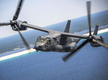 Christmas gift US Osprey Tiltrotor Aircraft Building Blocks Set, 460 Pieces Military Transport Model Kit for Kids Aged 6+ & Enthusiasts（Osprey tiltrotor aircraft） - 0