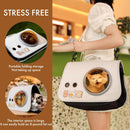 pet products Printed Space Capsule Cat Bag, Large Capacity Crossbody Dog Bag, Universal Pet Bag for All Seasons-3