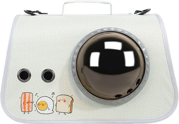 pet products Printed Space Capsule Cat Bag, Large Capacity Crossbody Dog Bag, Universal Pet Bag for All Seasons