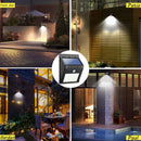 4Pack Solar Sensor Lights Outdoor with 30 LEDs – Wireless Waterproof Solar Motion Sensor Wall Lights for Fence, Patio, Deck, Yard & Garden, Motion Activated Auto On/Off(White)-7
