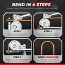 1/2 Inch OD Tubing Bender, 180° Copper Pipe Bending Tool
Hvac Copper Pipe Bender for 1/2 Inch Od Soft Copper, Aluminum and Thin-Wall Steel Tubing with Marked Angles Up to 180°(silver)-6