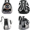 pet products Pet Space Capsule Backpack, Small Medium Cat Puppy Dog Carrier, Transparent Breathable Heat Proof, Pet Carrier for Travel Hiking Walking Camping, Grey-7