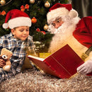 3Pack Christmas Santa Hats for Adults - Extra Thicken Velvet Santa Claus Hats for Women Men Fluffy Plush Xmas Hats Christmas Party Supplies New Year's Eve Party Hats for Adults Teenagers-5