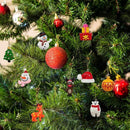 30pcs Mini Christmas Ornaments for Mini Tree Decorations Small Christmas Ornaments Resin Miniatures for Craft Christmas Decor-7