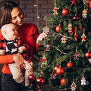 24pcs Christmas Ornaments Cute Snowman Xmas Tree Decorations Santa Claus Plastic Figurines Ornaments with Sugar Cookie House for Christmas Tree Hanging Party DIY Decor 3 Inch Tall-3