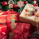 24pcs Christmas Ornaments Cute Snowman Xmas Tree Decorations Santa Claus Plastic Figurines Ornaments with Sugar Cookie House for Christmas Tree Hanging Party DIY Decor 3 Inch Tall-5