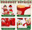 4 Pairs Christmas Socks, Crazy Holiday Hand Holding Socks Funny Christmas Stocking Stuffers-6