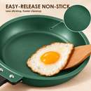 Double-Sided Non-Stick Frying Pan, Flip Pancake Pan with Heat-Resistant Handle for Eggs, Pancakes & Toast, Gas Electric & Ceramic Stoves-Green-2
