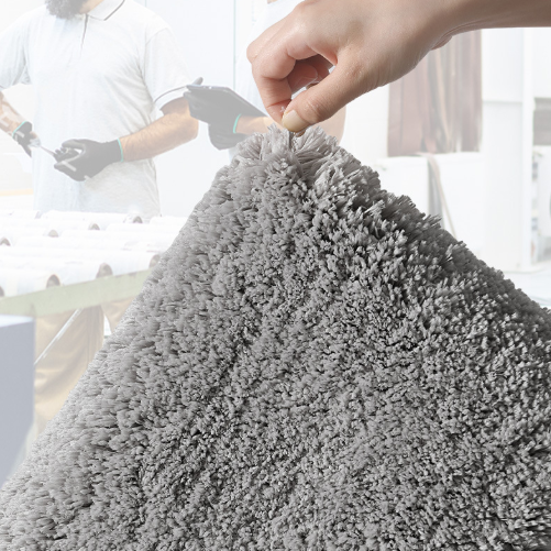 Ultra-soft and absorbent bathroom mat | 3.5cm thick, antibacterial and non-slip TPR material, machine washable, quick-drying, suitable for showers, bathtubs and entryways (brown,19.69*31.5in)
