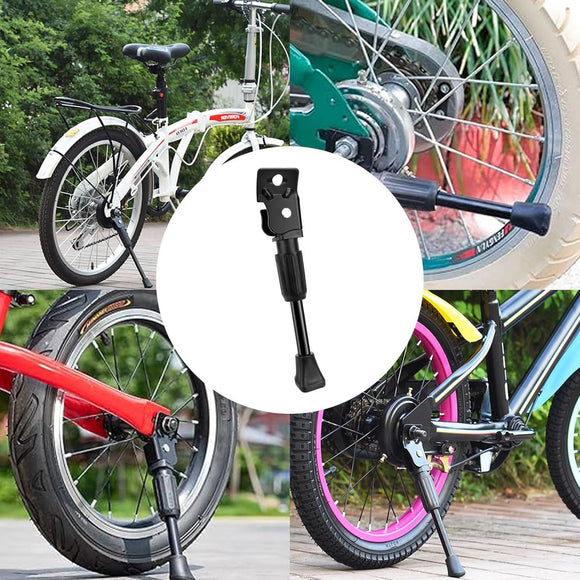 14 Inch - Bicycle Stand for Children's Bikes - MTB Kickstand - Single Bicycle Stand - Bicycle Accessories for Children - Bicycle Stand - Side Stand for Bicycles - Bicycle, E-Bike, City Bike & Mountain Bike - Black - Easy to Install