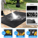 39*72 inches Under Grill Mat for Outdoor Grill,Fireproof Grill Pad for Fire Pit,Indoor Fireplace Mat Fire Pit Mat,Oil-Proof Waterproof BBQ Protector for Decks and Patios-3