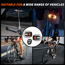4Pcs Turn Signals for Bicycles with Alarm, USB Charging Remote Control Split/Integrated Bike Tail Light Rear Lights Can be Mounted on Front and Rear of Bicycle-2