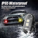 6PCS Wireless LED Lights for Car with Remote Control, Halloween Wireless LED Strobe Lights 8 Colors USB IP65 Waterproof Anti-Collision Warning Light for Car Interior Truck Drone Aircraft Bike-2