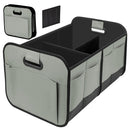 Car Trunk Organizer, Car Storage Organizer with 70L Large Capacity Waterproof Collapsible and 10 Pockets, Oxford,Trunk Organizer for Car （Grey）-1