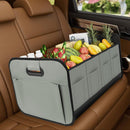 Car Trunk Organizer, Car Storage Organizer with 70L Large Capacity Waterproof Collapsible and 10 Pockets, Oxford,Trunk Organizer for Car （Grey）-3