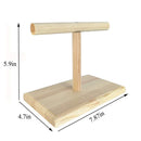 Small Bird Perch,Bird Play Stand,Portable Training Parrot Playstand, Bird Cage Toys for Cockatiels Conures Parakeet Finch Lovebirds-5