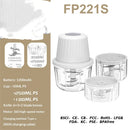Mini Food Processor Cordless Set with Multiple 3*(350ml+250ml+100ml) Bowls＆ 6+3+2 Blades, Small Garlic Chopper Mincer, USB Rechargeable Battery Vegetable Chopper,Wireless Electric Meat Blender Grinder-1