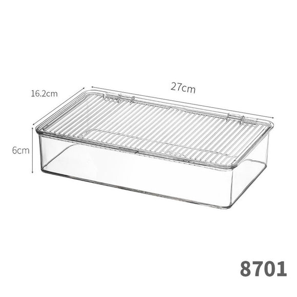 Bacon Container For Refrigerator (2 Pack) Fridge Storage Organizer | Cheese & Deli Storage Container | Bacon Keeper | Cold Cuts Meat Saver | Cheese Holder, BPA Free