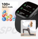 Green Unisex Health Monitoring Smart Watch with Call Function-5