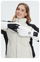 Outdoor Smart Heated Winter Gloves White-2